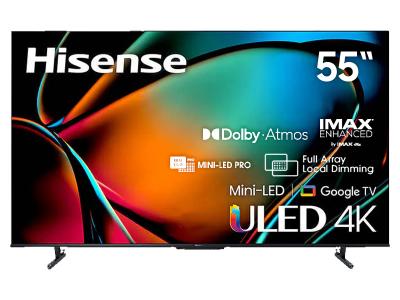 55" Hisense  55U88KM Mini-LED 4K ULED Series Quantum Dot Google TV