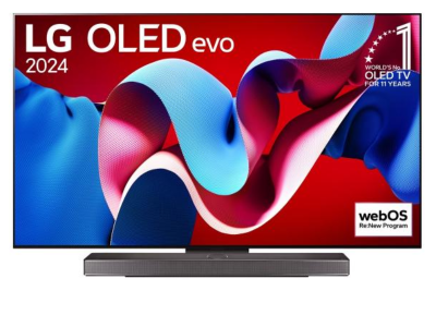 77" LG OLED77C4PUA OLED Evo C4 4K Smart TV