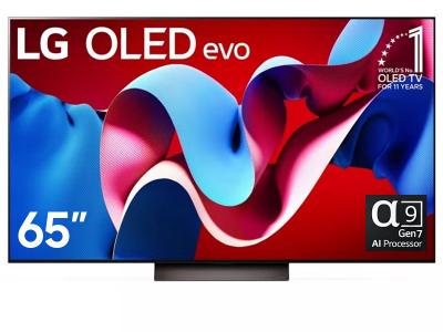 65" LG OLED65C4 OLED evo C4 4K Smart TV