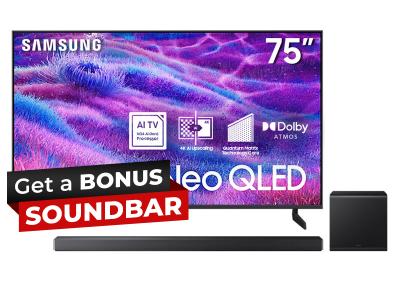 75" Samsung Neo QLED Smart TV + Q-Series Soundbar - QN75QN80FAFXZC-HW-QS700F/ZC