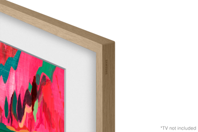 65" Samsung The Frame Customizable Bezel Modern Teak - VG-SCFF65TKBZC