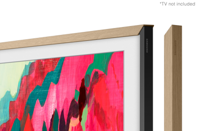 65" Samsung The Frame Customizable Bezel Modern Teak - VG-SCFF65TKBZC
