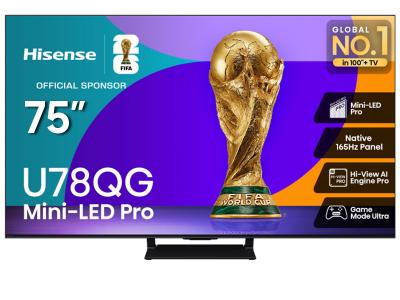 75" Hisense 75U78QG Mini-LED QLED AI 165Hz Google TV