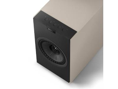 KEF Wireless Powered Bookshelf HiFi Speaker in Nickel Grey - Coda W (NG)