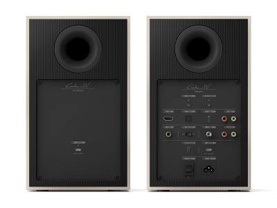 KEF Wireless Powered Bookshelf HiFi Speaker in Nickel Grey - Coda W (NG)