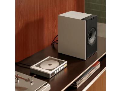 KEF Wireless Powered Bookshelf HiFi Speaker in Nickel Grey - Coda W (NG)