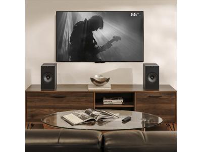 KEF Wireless Powered Bookshelf HiFi Speaker in Dark Titanium - Coda W (DT)