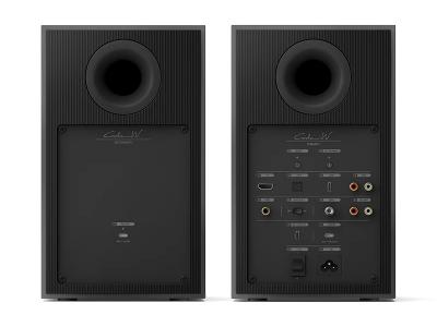 KEF Wireless Powered Bookshelf HiFi Speaker in Dark Titanium - Coda W (DT)