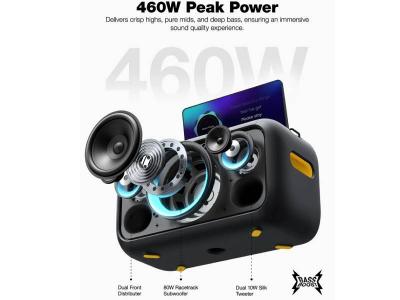 Ikarao Portable Touch Screen Speaker with  2 Wireless Microphones - Break X1