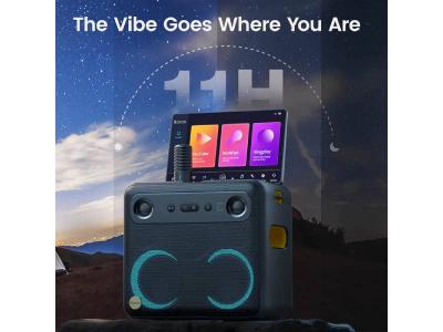 Ikarao Portable Touch Screen Speaker with  2 Wireless Microphones - Break X2