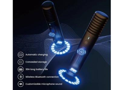 Ikarao Portable Touch Screen Speaker with  2 Wireless Microphones - Break X2