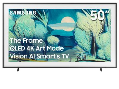 50" Samsung QN50LS03FAFXZC The Frame QLED 4K Art Mode Vision AI Smart TV (2025)