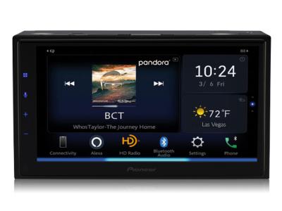 Pioneer In-Dash Multimedia Receiver With 6.8 Inch WVGA Capacitive Touchscreen Display - DMH-W4660NEX