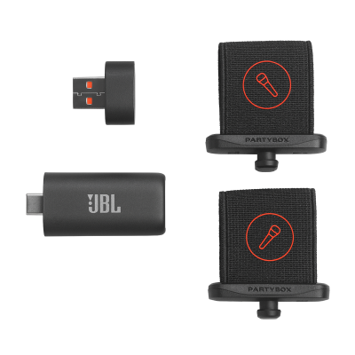 JBL EasySing Mics 2 Wireless Microphone with 1 AI Dongle Receiver - JBLEASYSINGMICSAM