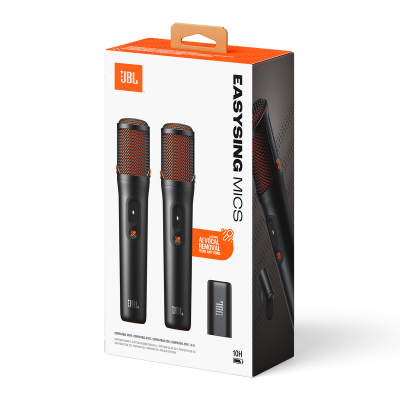 JBL EasySing Mics 2 Wireless Microphone with 1 AI Dongle Receiver - JBLEASYSINGMICSAM