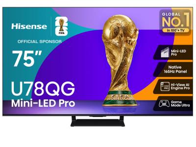 75" Hisense 75U78QG Mini-LED QLED AI 165Hz Google TV