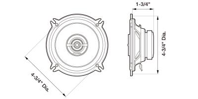 Pioneer  2-Way Coaxial Speaker 250W Max 35W Nom- TS-G1320S