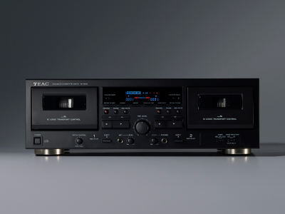 Teac Double Cassette Deck in Black - W1200B