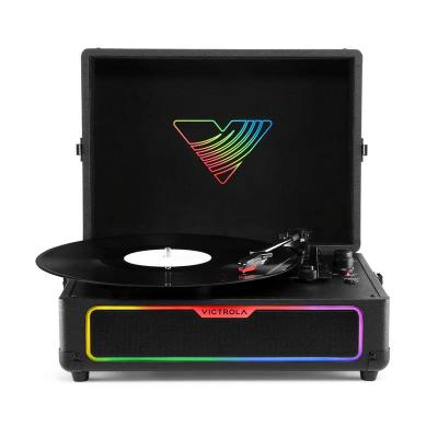 Victrola Journey Glow Illuminated Suitcase Record Player - VSC-700SB-BLK
