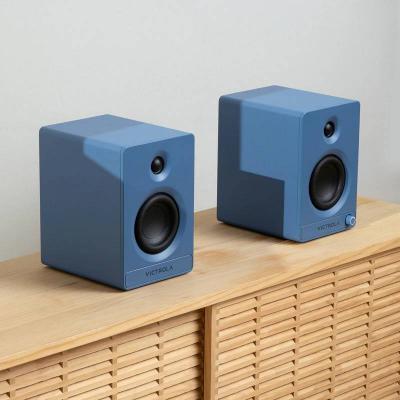 Victrola Tempo Bluetooth Bookshelf Speakers - VPS-400-BLU