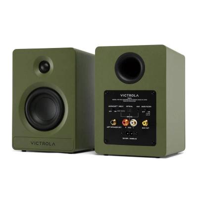 Victrola Tempo Bluetooth Bookshelf Speakers - VPS-400-GRN