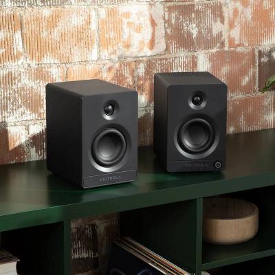 Victrola Tempo Bluetooth Bookshelf Speakers - VPS-400-BLK