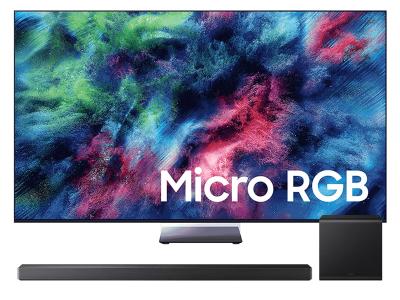 75" Samsung Micro RGB R95H 4K TV + Q Series Soundbar - MRN75R95HAFXZC-HW-QS700F/ZC