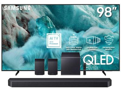 98" Samsung QLED 4K Vision AI Smart TV + Q Series Soundbar - QN98Q7FAAFXZC-HW-Q990H/ZC