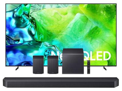 85" Samsung Neo QLED 4K Vision AI Smart TV + Q Series Soundbar - QN85QN80HAFXZC-HW-Q990H/ZC