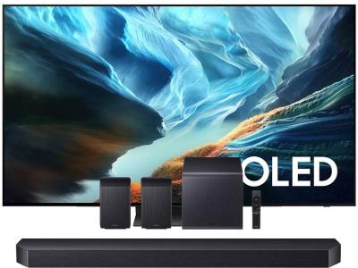 77" Samsung OLED 4K AI Smart TV + Q Series Soundbar - QN77S90HAEXZC-HW-Q990H/ZC