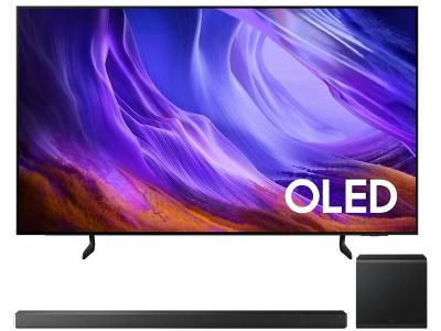 55" Samsung OLED 4K AI Smart TV + Q-Series Soundbar - QN55S85HAEXZC-HW-QS700F/ZC