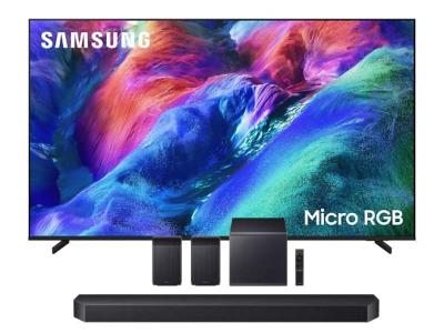 75" Samsung Micro RGB R85H 4K TV + Q Series Soundbar - MRN75R85HAFXZC-HW-Q990H/ZC