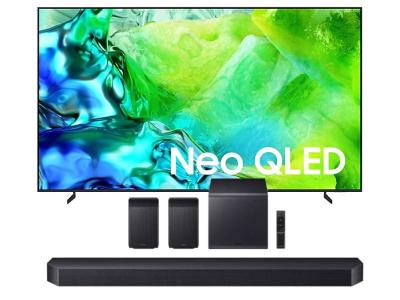 100" Samsung Neo QLED 4K Vision AI Smart TV + Q Series Soundbar - QN100QN80HFXZC-HW-Q990H/ZC