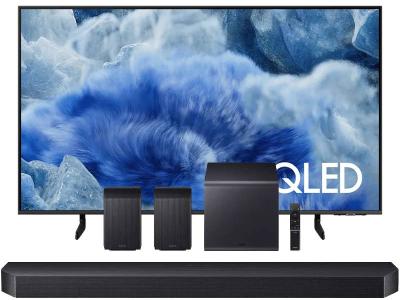 75" Samsung QLED 4K Vision AI Smart TV + Q Series Soundbar - QN75Q8FAAFXZC-HW-Q990F/ZC