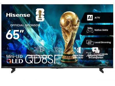 65" Hisense Hi-QLED Mini-LED AI TV 144Hz Fire TV - 65QD8SF