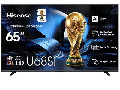 65" Hisense Hi-QLED Mini-LED AI TV 144Hz Fire TV - 65U68SF