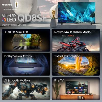 85" Hisense 85QD8SF Hi-QLED Mini-LED AI Fire TV
