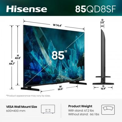 85" Hisense 85QD8SF Hi-QLED Mini-LED AI Fire TV