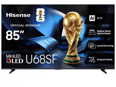 85" Hisense Hi-QLED Mini-LED AI TV 144Hz Fire TV - 85U68SF
