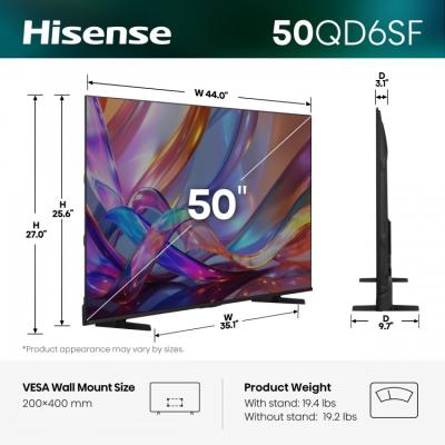 50" Hisense 50QD6SF Hi-QLED 4K UHD Fire Smart TV