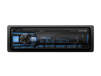 Alpine Single-DIN Shallow-Chassis Bluetooth Digital Media Receiver - UTE-63BT