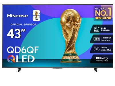 43" Hisense 43QD6QF Class QD6 Series QLED 4K Fire TV