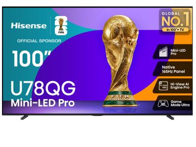 100" Hisense 100U78QG Mini-LED QLED AI 165Hz Google TV
