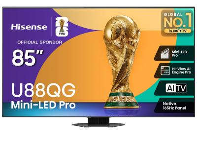85" Hisense Mini-LED QLED AI TV Google TV - 85U88QG