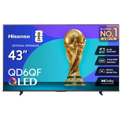 43" Hisense 43QD6QF Class QD6 Series QLED 4K Fire TV