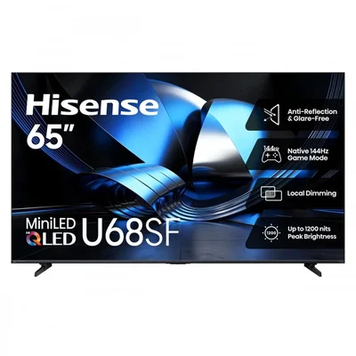 65" Hisense Hi-QLED Mini-LED AI TV 144Hz Fire TV - 65U68SF