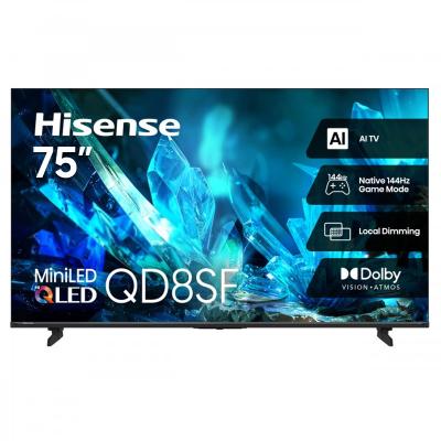 75" Hisense Hi-QLED Mini-LED AI TV 144Hz Fire TV - 75QD8SF