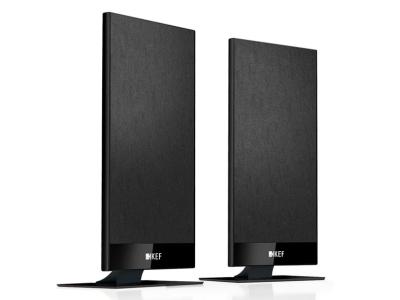 KEF T Series Slim Profile Compact Satellite Speakers In Black - T101B