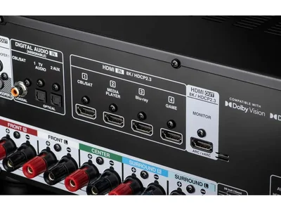 Denon 5.2 Channel AV Receiver with Amazing 8K Picture Quality and True Surround Sound - AVRS570BT