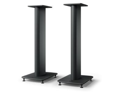 KEF Floor Stand With Spike Discs In Carbon Black - S2FLOORSTANDB